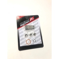 OBX® O2 OXYGEN SENSOR ADAPTER STAINLESS STEEL SENSOR SPACER EXTENDER 3 RESTRICTOR 18MM x 1.5MM