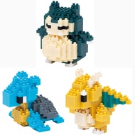 3 Sets Bundle - Laplace, Dragonite (Kairyu) and Snorlax (Kabigon) - Adjustable Pokemon Characters (J