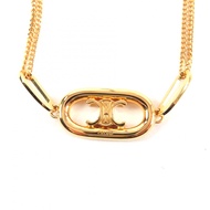 成色極佳 ★ CELINE 46S896BRA 35OR Maillon Triomphe 項鍊吊墜 金色 義大利製造 女士