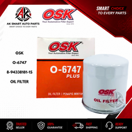 OSK O-6747 PLUS 8-94338181-1S Isuzu NPR Oil Filter