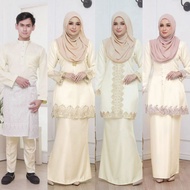 [NEW ARRIVAL] BAJU KURUNG WARNA CREAM - BAJU MELAYU/KEBAYA/KURUNG MODEN