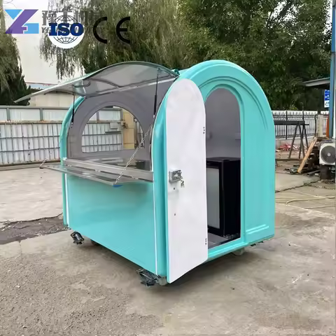 YG 10ft Custom Food Trailer With Full Kitchen USA Coffee Shop Bakery Hot Dog Cart Ice Cream Van Mobi