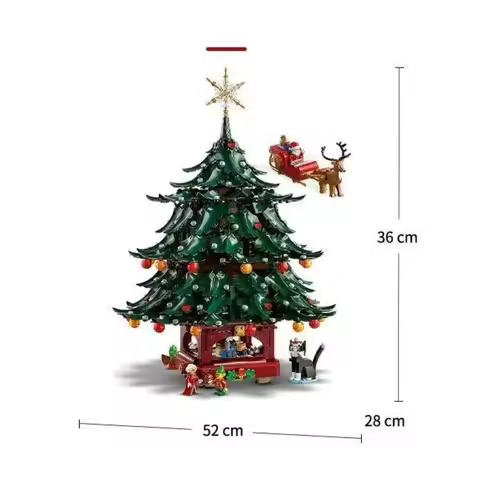 2025 NEW Compatible 41843 Christmas Family Tree Decoration Building Blocks Model Building Bricks DIY