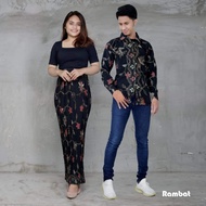 Batik couple/baju batik couple/batik set/batik Long Sleeve/Skirt set