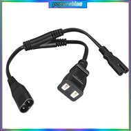 C8 To C7 Power Splitter Cable IEC320 C8 Male To Double C7 Female And 2 Pin Outlet Adapters