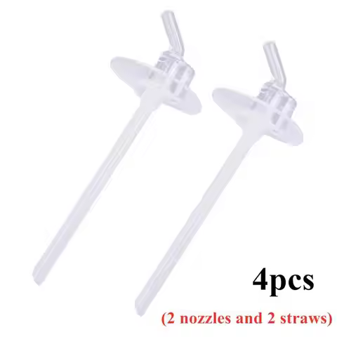 4pcs Replacement Straws for Thermos 12 Ounce Funtainer Bottle F401 Water Bottle Straw Stem Set Drink