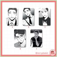 ⚠ √ [5 PCS SET] BJ ALEX WEBTOON MANHWA PC PHOTOCARDS UNOFFICIAL FANMADE LOMO