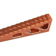 R RC Model Car Adjustable Ruler Car Height Ruler Ruler Metal Aluminum Alloy Height Ruler Measuring T