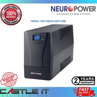 Neuropower Compact Touch 1000VA 1K0T 850VA 850T-USB UPS Backup Battery Uninterruptible Power Supply