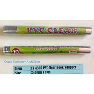 TwinStar PVC Clear Book Wrapper 340mm X 10m