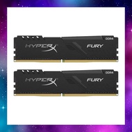 16GB (8GBx2) DDR4 2666MHz RAM (หน่วยความจำ) KINGSTON HyperX FURY (BLACK) (HX426C16FB3K2/16) ประกัน LT
