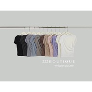 Ling 19411 basic off-the-shoulder shrug shirt