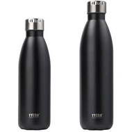 Hahasale stainless steel vacuum insulated water bottle, coke bottle shape,double wall,leak proof 25o