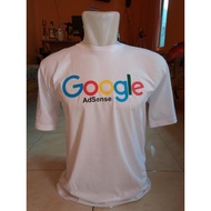 GOOGLE ADSENSE T-SHIRT - POLYFLEX - REAL COTTON COMBED 30S - HIGH QUALITY - DISTRO MATERIAL - SFF De