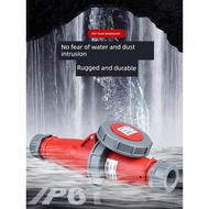 IP67 Three-Phase Electric 3/4 Butt Connector Industrial Plug