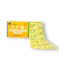 NEWEST CTM Chlorphenamine Maleate Pim Contents 12 tablet