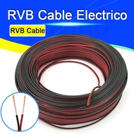 【❂Hot On Sale❂】 fka5 1 Meter Rvb Cable Electrico Copper Rubber Led Wire Red Black 2pin Insulated Extend Cord Car Audio Cable Speaker Wire Cable Pvc