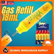1PC YEEPI 18mL Universal Gas Lighter Refill Gas Refill Pemetik Api Refill Fuel Fluid Gas Pemetik Api