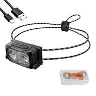 NU25 400 UL Ultra Lightweight Headlamp, 400 Lumen USB-C Rechargeable with Lumentac Organizer for Bac