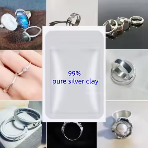 999 Pure Silver Clay Handmade DIY Jewelry Making Raw Material Silver Mud for Earrings Necklace Brace