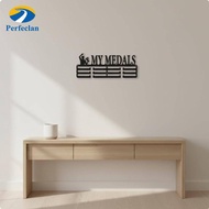 Perfeclan Wall Medal Display Rack Iron Organizer Shelf Award Holder for Runners Achievements Storage