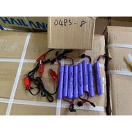 ready stock 7.4 Rechargeable battery 14500/500mAh free UBS charger