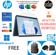 HP Spectre X360 14-Ef0000TU 13.5" 3K2K OLED Touch 2-In-1 Laptop Blue ( I7-1255U, 16GB, 1TB SSD, Intel, W11, HS )