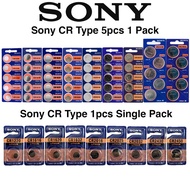 Sony Lithium Coin Cell Batteries CR1220 CR1616 CR1620 CR1632 CR2016 CR2025 CR2032 CR2430 CR2450 5pcs