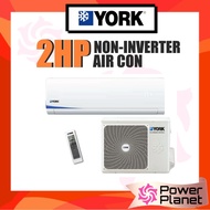 York 2.0HP Aircond YWM3F20CAS-W Air Conditioner Non-Inverter R410A YWM3F20CASW Penghawa Dingin Basic
