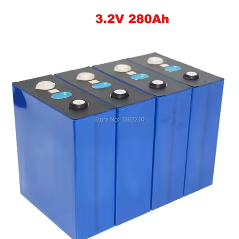 4PCS/Lot LiFePO4 3.2V 280Ah Cells for 12V 280Ah Lifepo4 Battery Home Solar Energy Storage With Bus B