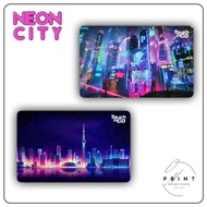 [2 SIDES] [Neon City], 2 sides ATM skin | Decorative ATM Card Sticker, Apartment Card - Waterproof