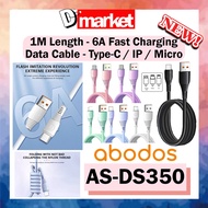 Abodos AS-DS350 Data Cable 6A Cable USB Cable Fast Charging Cable Data Transfer 100CM Abodos Cable