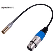 REXLIS 1FT Mini XLR Male to XLR Female Adapter Cable, 3-Pin Mini XLR to XLR Video Cable, for BMPCC 4