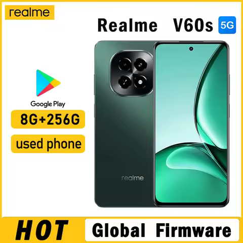 OPPO Realme V60s 5G Smartphone Global firmware MTK Dimensity 6300 8GB 256GB Android 6.67" 1600x720 3