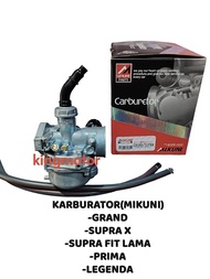 KARBURATOR KARBU MIKUNI GRAND SUPRA X SUPRA FIT LAMA PRIMA LEGENDA ORI MIKUNI