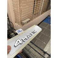 4matic glc300 stamp, 4matic s500 lettering, 4matic Logo - 4matic symbol pasted on the back of the ca