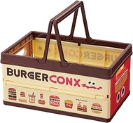 Skater BWOT13-A Folding Storage Box, Toy Box with Handles, Stacking Basket, Burger Conx, 15.0 x 9.7 