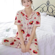 Sleepwear Shortsleeve Pajama Cotton Set