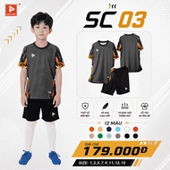Genuine SC03 Children's Soccer Kit - Comfortable Soccer Shirt for Children, Breathable, Good Sweat A