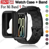 TPU case+Silicone Strap for Xiaomi Mi Band 9PRO case，mi band 9PRO strap，mi band 9PRO film