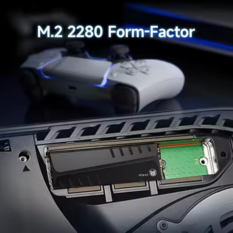4TB NVMe M.2 SSD for PS5 with Heatsink DRAM 7300MB/s PCIe 4.0 SSD PS5 Memory Expansion SSD for Gamin