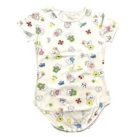 Dinsaur Cotton Adult Onesie Pajamas Romper Adult Baby Jumpsuit Diaper Lover and Sissy Adult Baby One