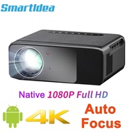 Smartldea Native 1080p Smart Projector Auto Focus Android9.0 5G WIFI BT5.1 Home Theater Cinema Android Beamer LED 4K Projector M.2