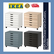 IKEA Alex Drawer Unit With Castors 67x66cm Six 6 Drawers