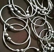 [Bayar Di Tempat] Gelang Mondial Kesehatan-Gelang Baja Putih-Gelang Monel Murni Perhiasan Wanita-Gel