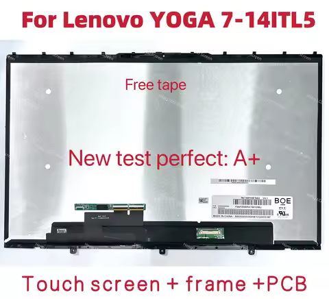 14'' Screen Touch Screen Assembly For Lenovo Yoga 7-14ACN6 7-14ITL5 Yoga 7-14ITL5 LCD Yoga 7-14 Disp