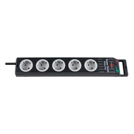 Brennenstuhl 2.5mtr Super-solid Stop Kontak H05vv-f - Black