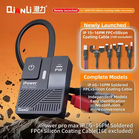 Qianli iPower Pro Max DC Power Supply Test Cable for 6 6P 7 7P 8 8P X Xs Xsmax 11 12 13 14 15 16 Pro