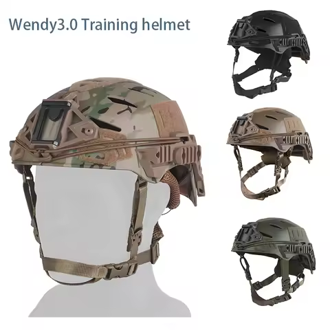Tactical Wendy Helmet 3.0 Training Version with Adjustable Chin Strap Adapt To NVG Base Hunting Airs