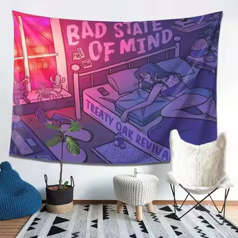 [Vibrant Art Tapestry] Treaty Oak Revival Series Art Tapestry _ Vibrant Wall Decoration For Living R